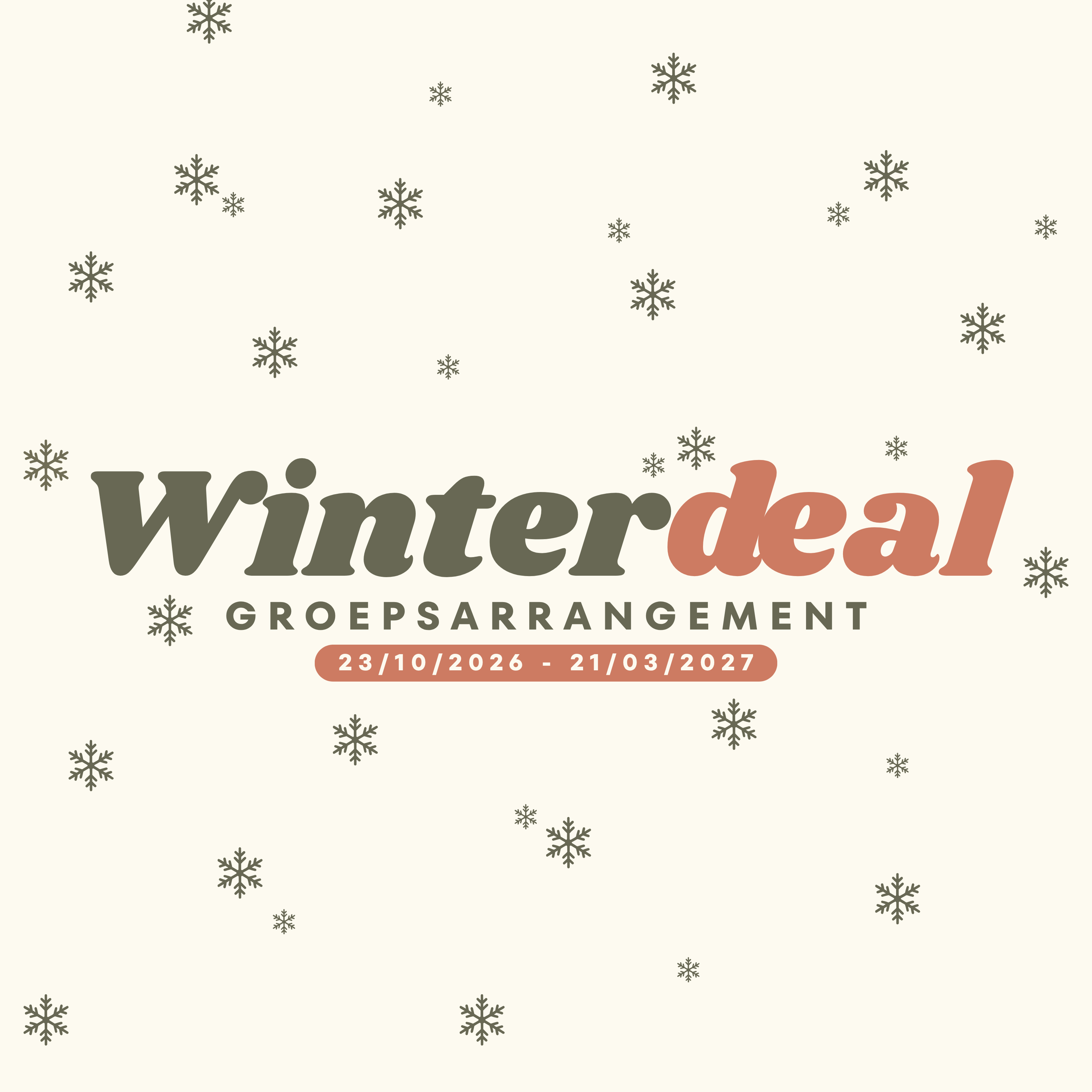 🥌🪓 Winterdeal - groepsarrangement